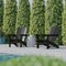 Flash Furniture Black Adirondack Patio Chairs with Cupholder, 2PK 2-LE-HMP-1045-10-BK-GG - alternate 5